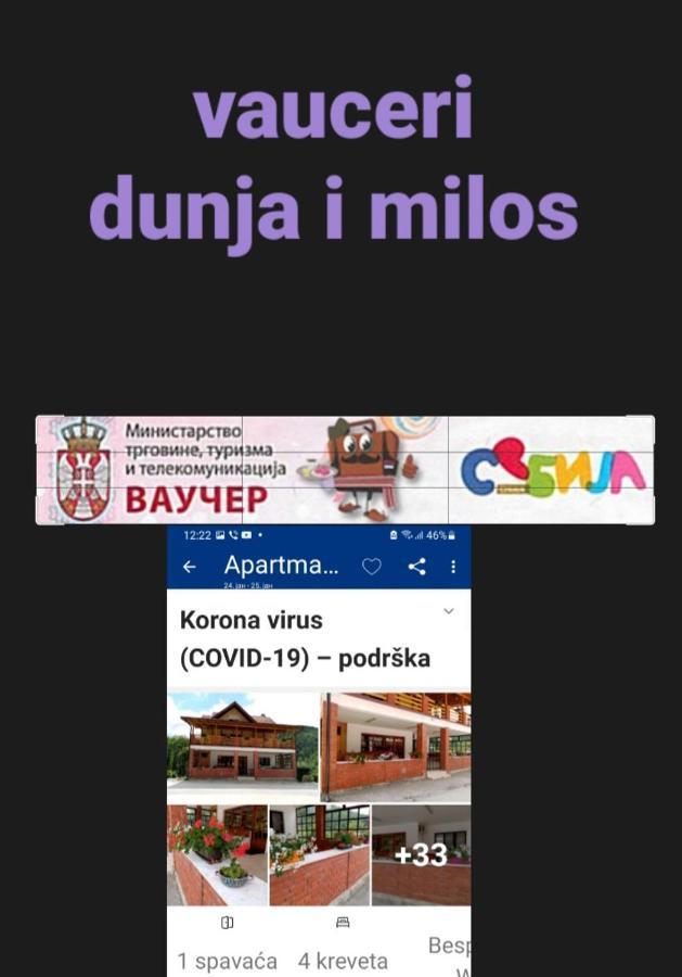 Apartman Dunja I Milos Mokra Gora Eksteriør bilde